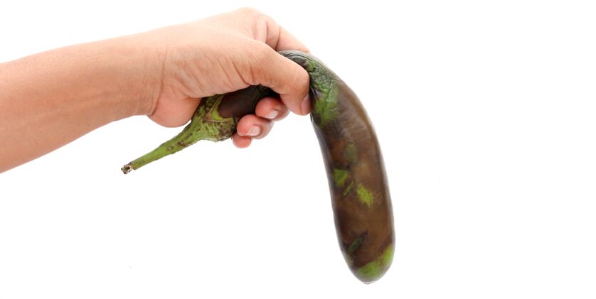 limp vegetables symbolize harmful foods for potency
