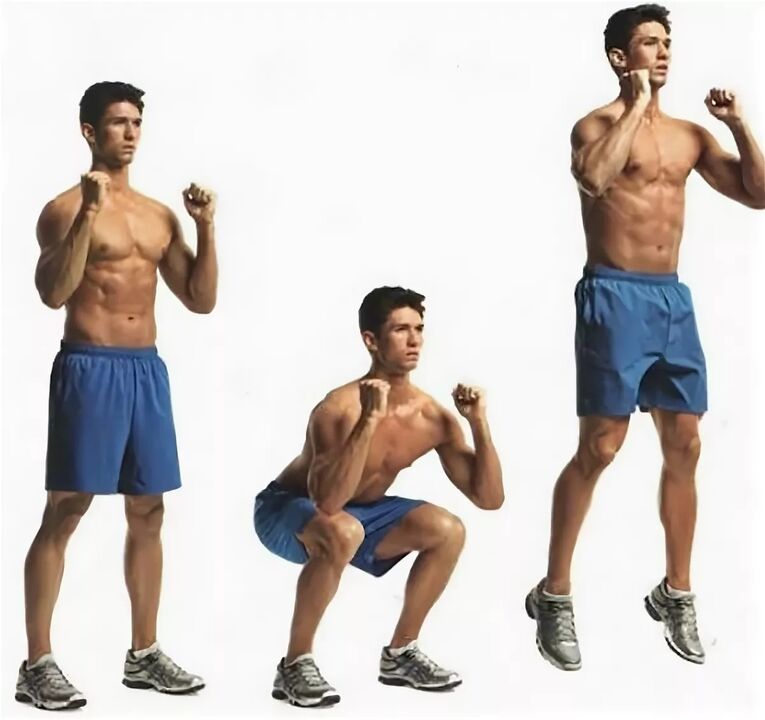 Jump squats will help a man get a fast and long erection