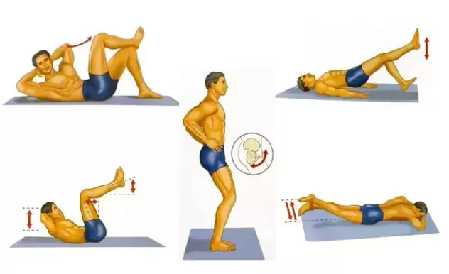 A series of physical exercises to increase potency in men