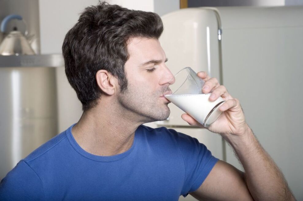 Milk man drinks